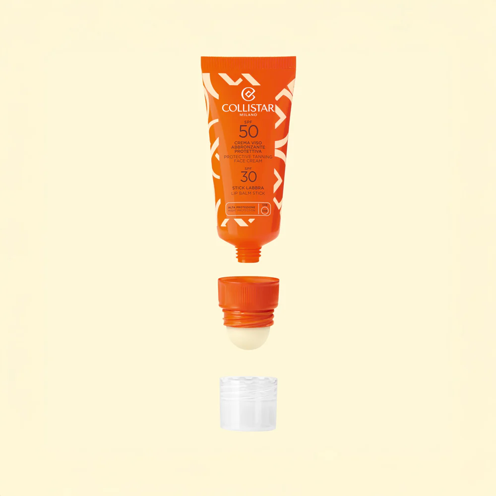 Crema Viso Abbronzante Protettiva SPF50 + Stick Labbra SPF30 - Image 2