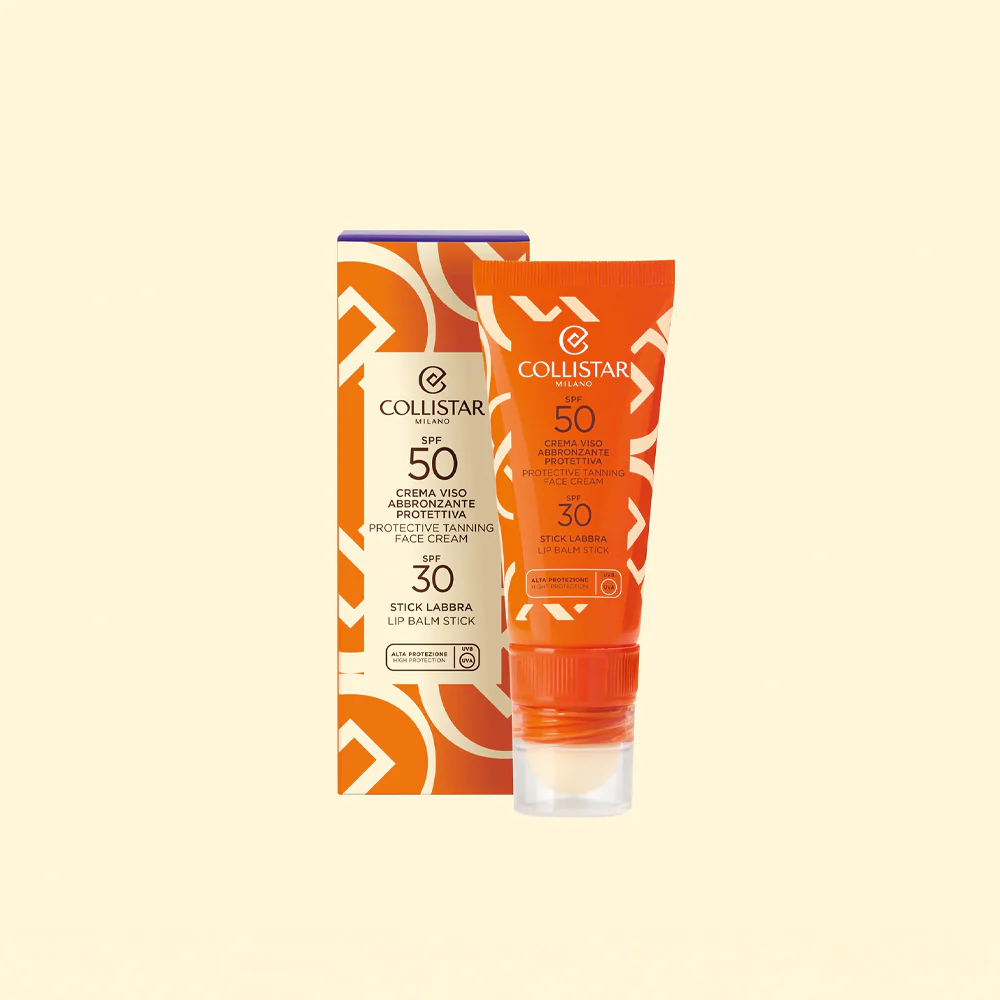 Crema Viso Abbronzante Protettiva SPF50 + Stick Labbra SPF30 - Image 3