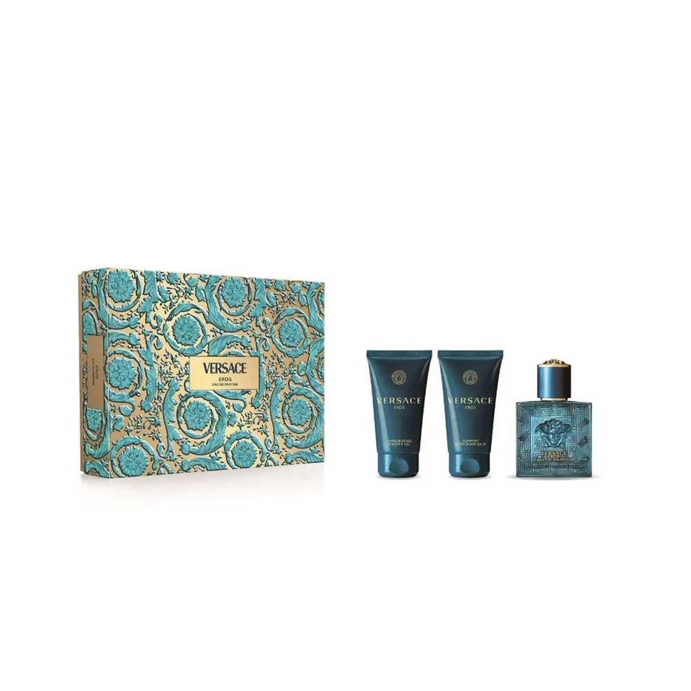 Eros Eau de Parfum con Balsamo Dopobarba Cofanetto Regalo