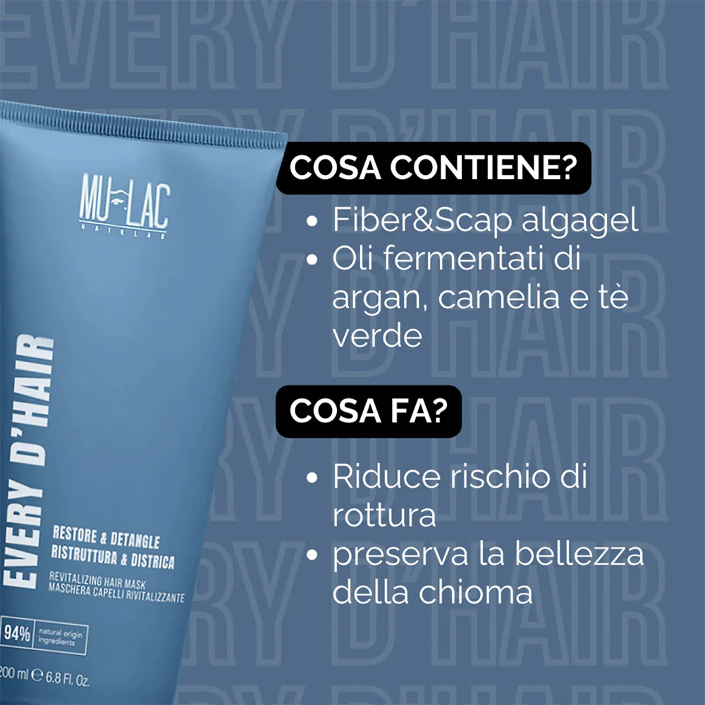 EVERY D'HAIR Maschera Capelli Rivitalizzante - Image 5