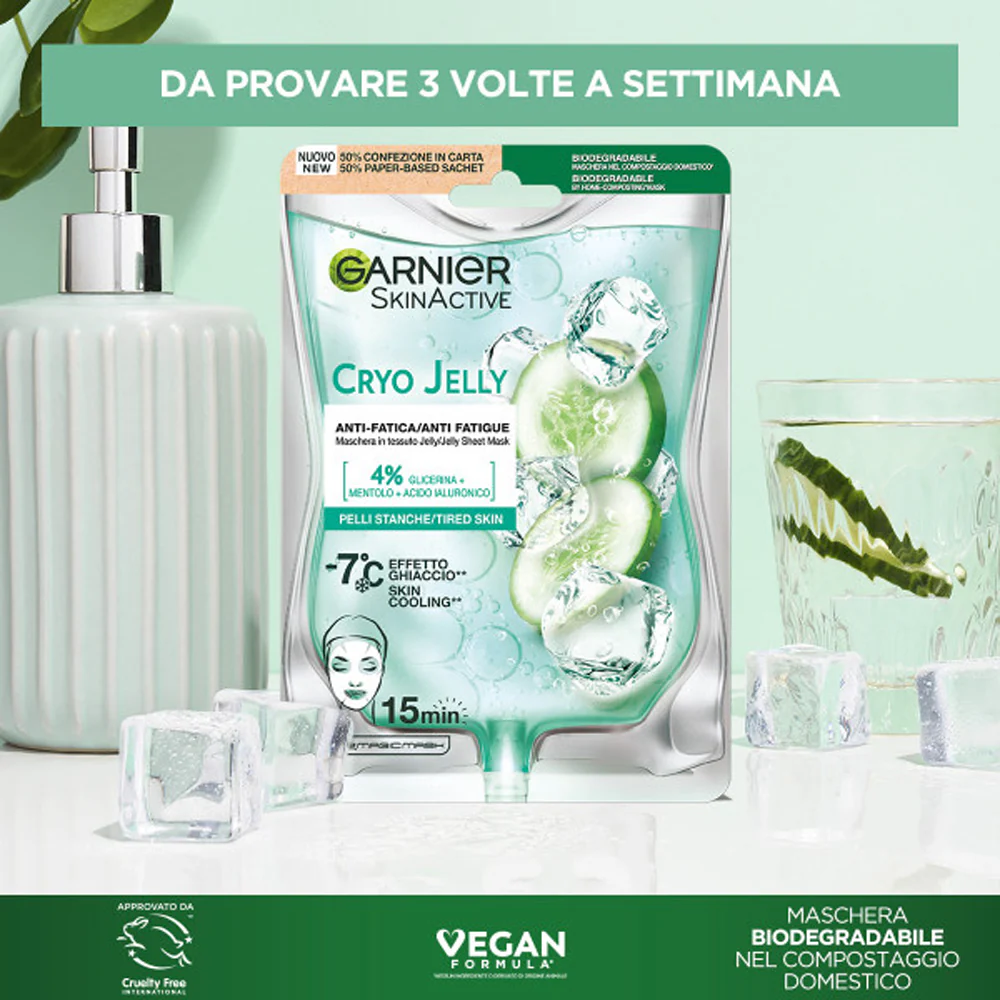 Hyaluronic CryoJelly maschera in tessuto anti-fatica - Image 6