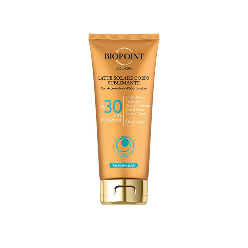 Latte solare corpo sublimante SPF30 protezione alta
