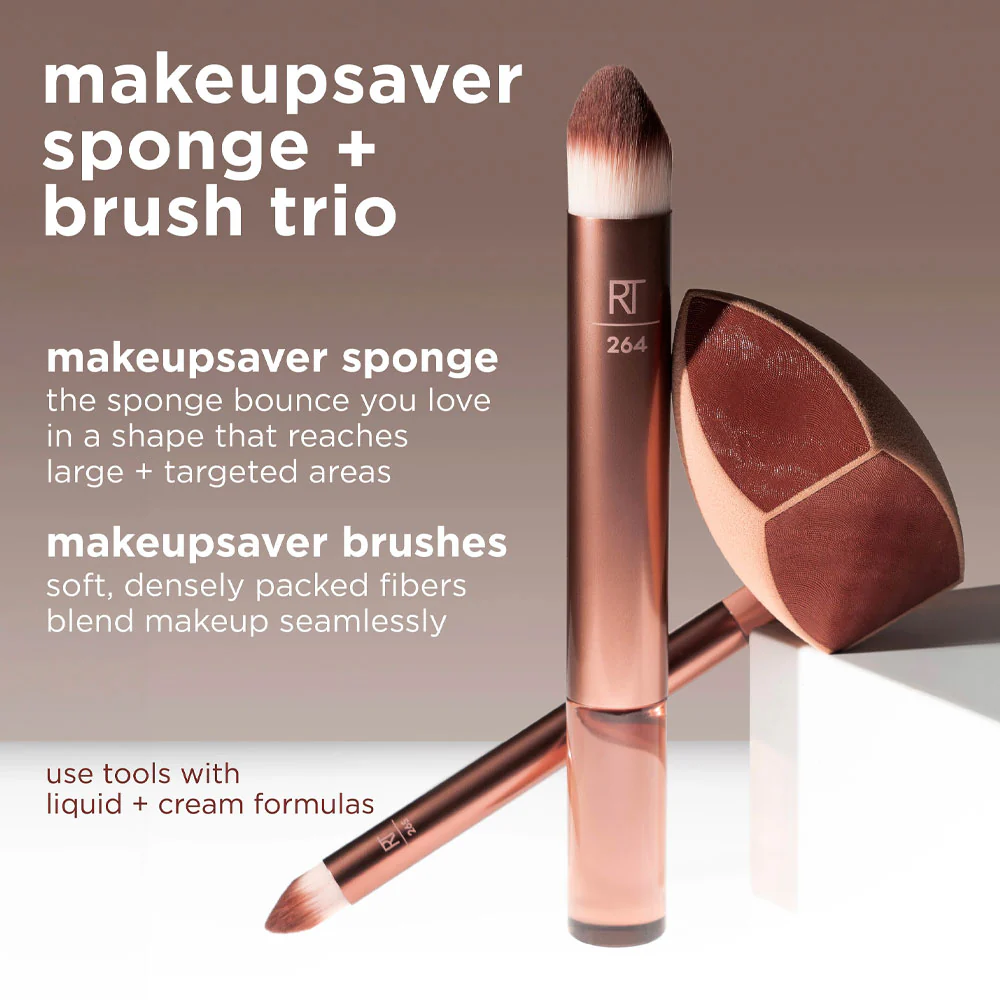 Makeupsaver Spugnetta per trucco + Pennelli Trio - Image 6