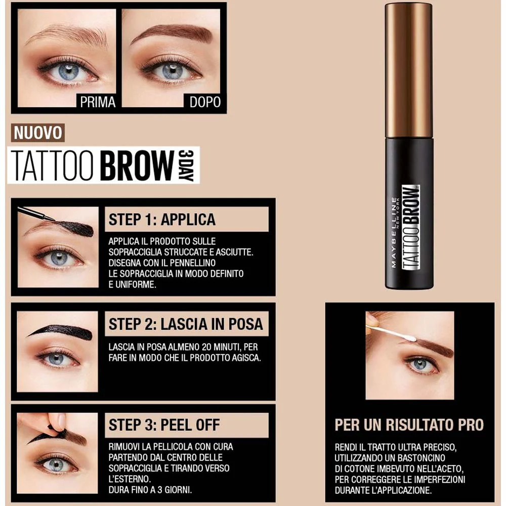 Maybelline Tattoo Brow Gel-Tint 3 Days - Image 5