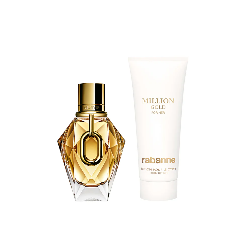 Million Gold For Her Eau de Parfum Set Regalo con Crema Corpo - Image 2