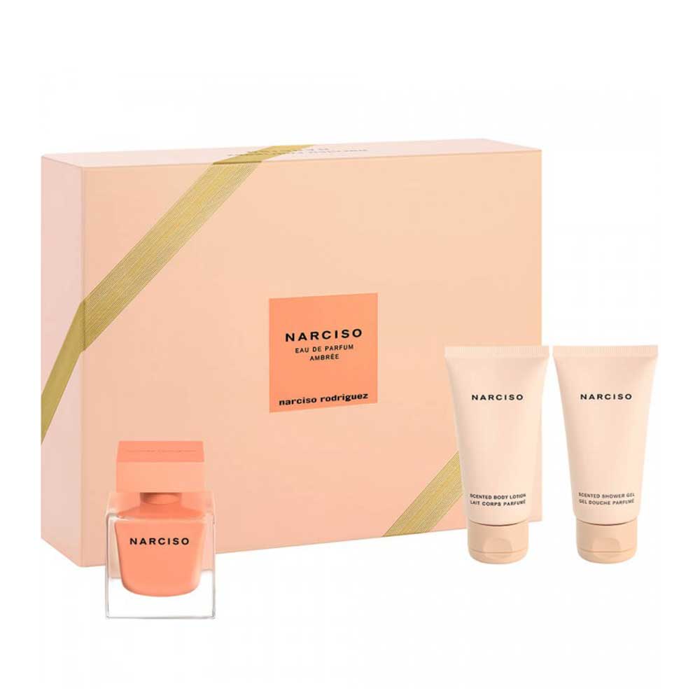 Narciso Ambrée Eau de parfum Cofanetto regalo con Latte corpo e Docciaschiuma