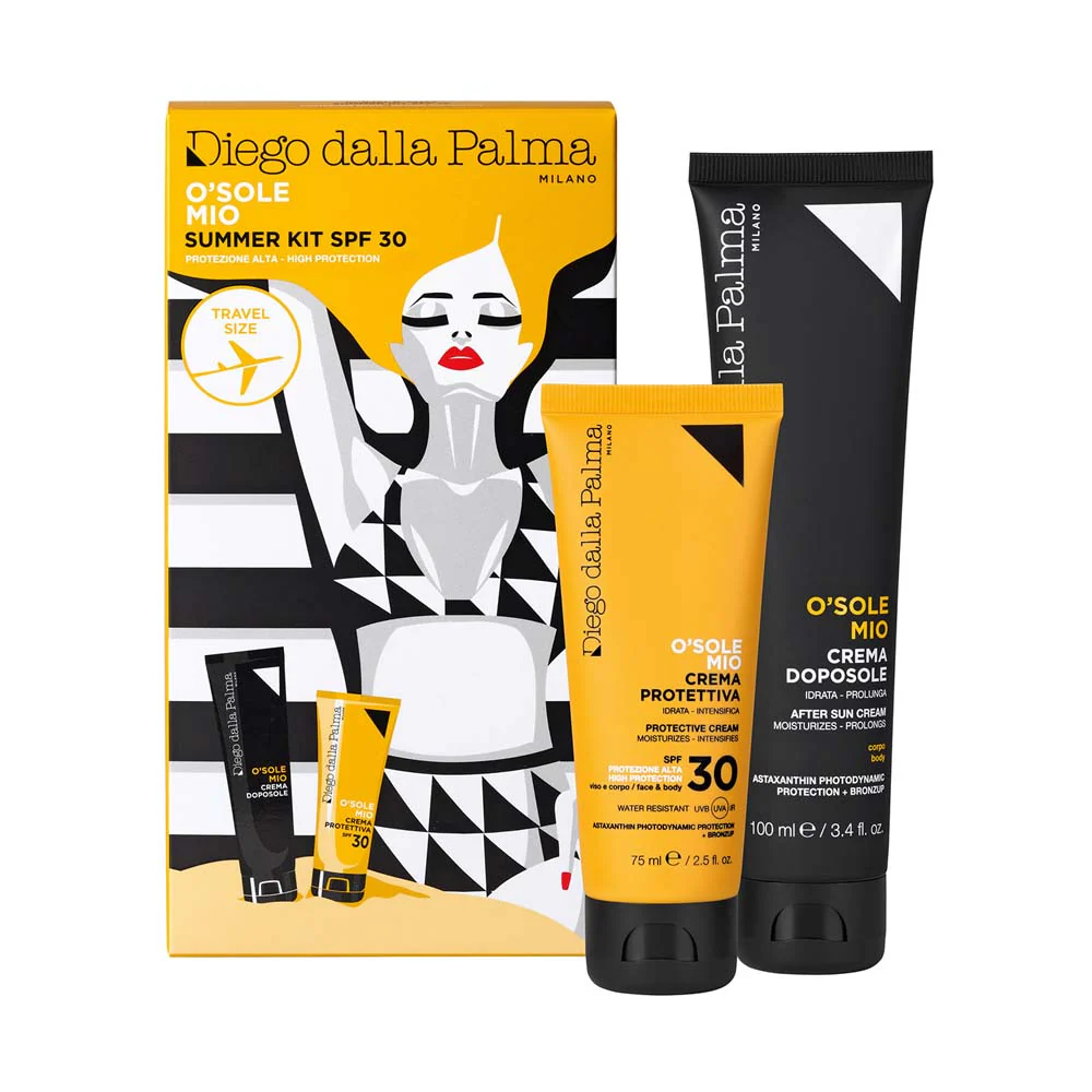 O'sole Mio - Kit Solare Spf30 Alta Protezione - Crema Spf 30 Travel Size + Doposole Travel Size