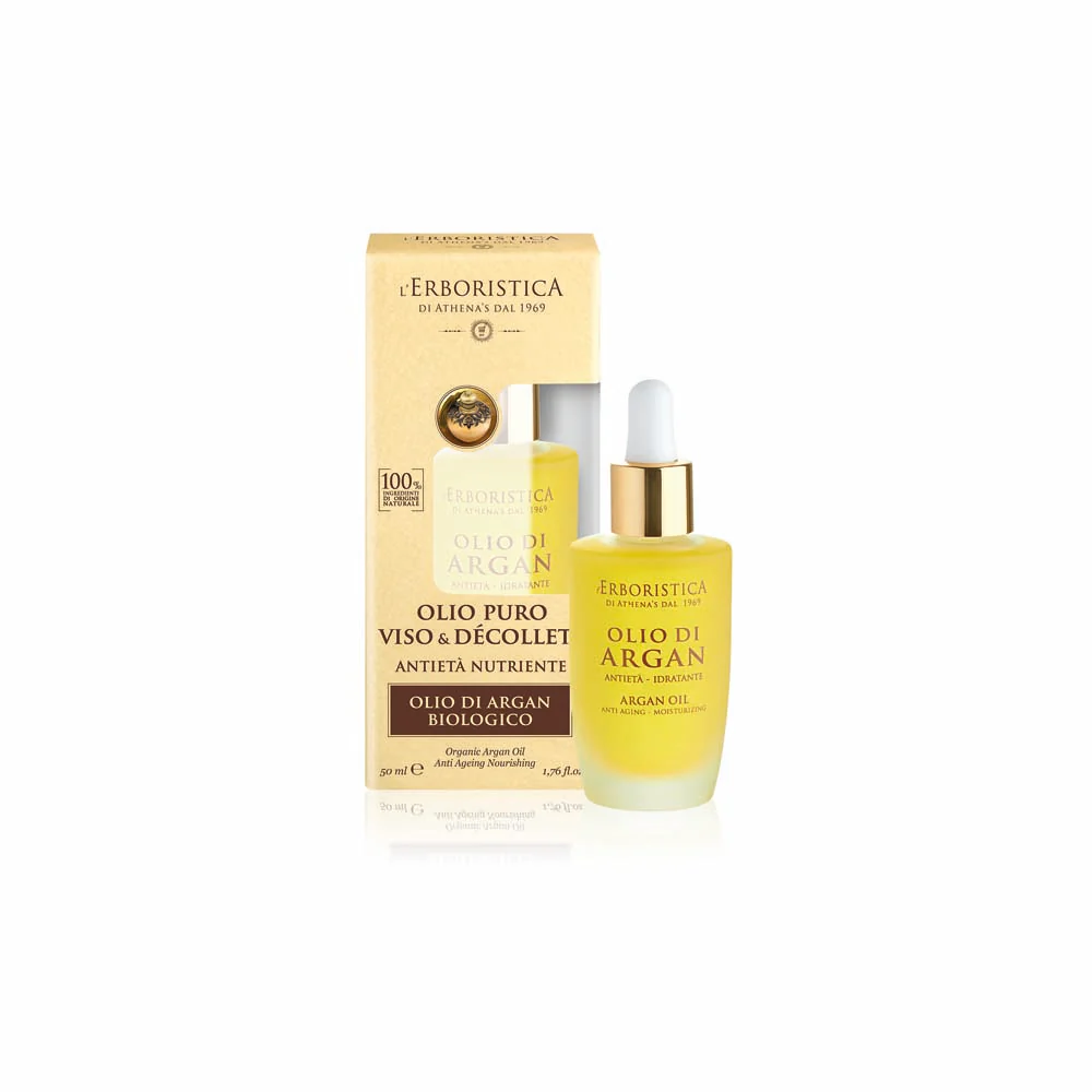 Olio viso e décolleté Argan Biologico 100% Naturale