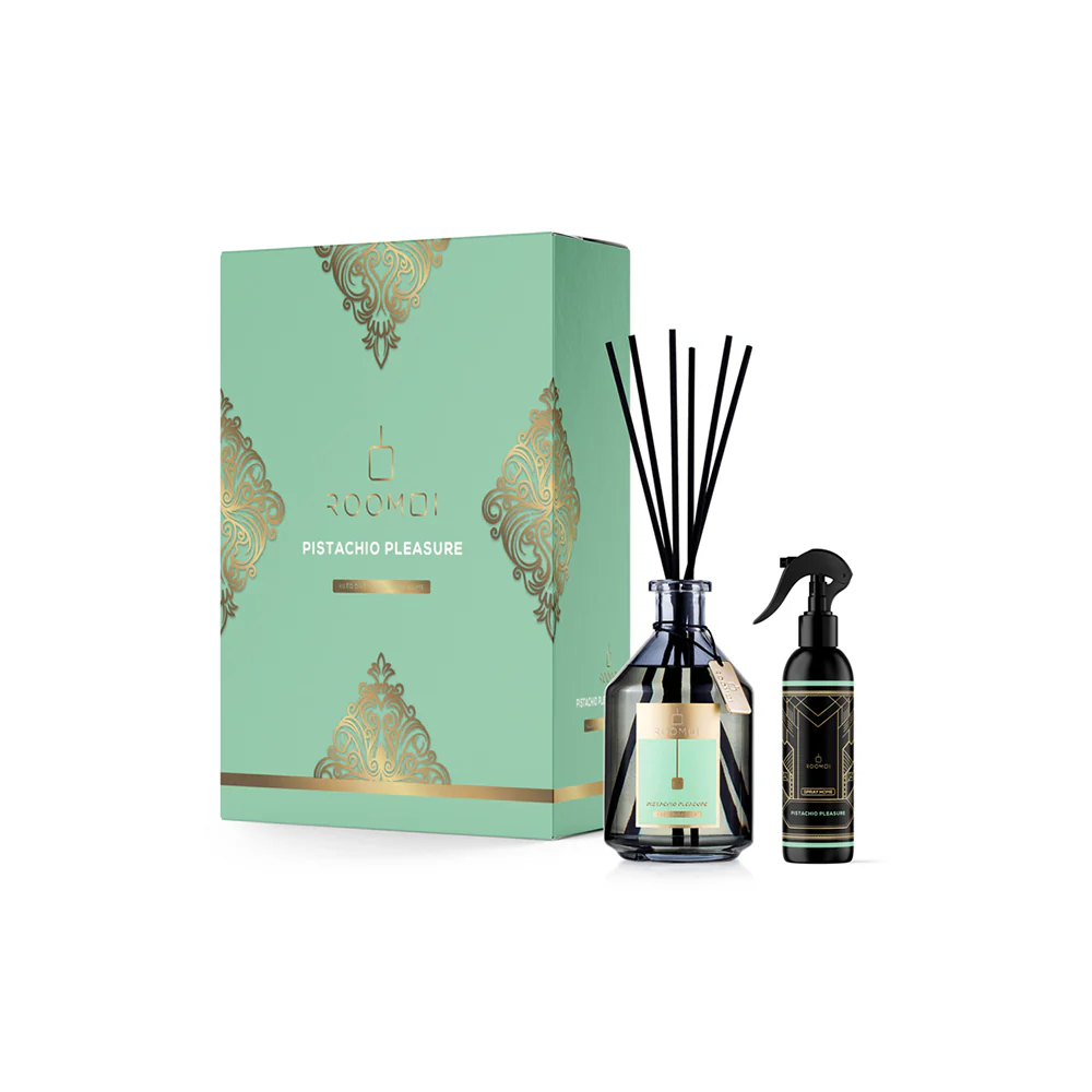 Pistachio Pleasure Profumo per Ambiente + Spray Home Kit Regalo