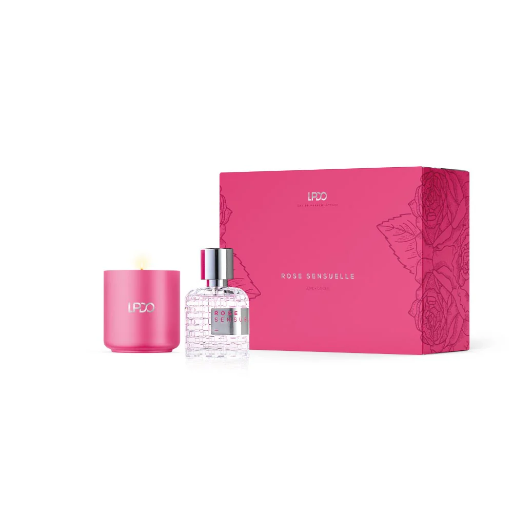 Rose Sensuelle Cofanetto regalo con candela profumata