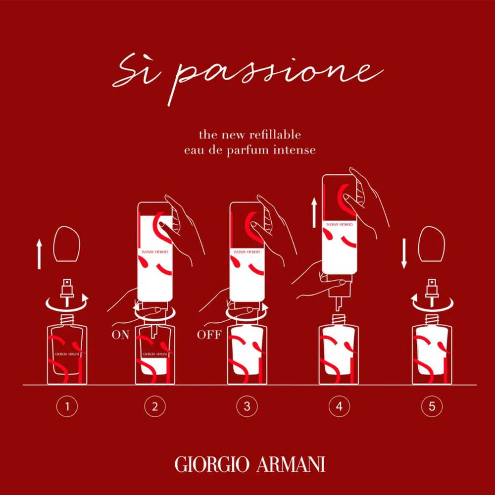 Sì Passione Eau de Parfum Intense Ricaricabile - Image 5
