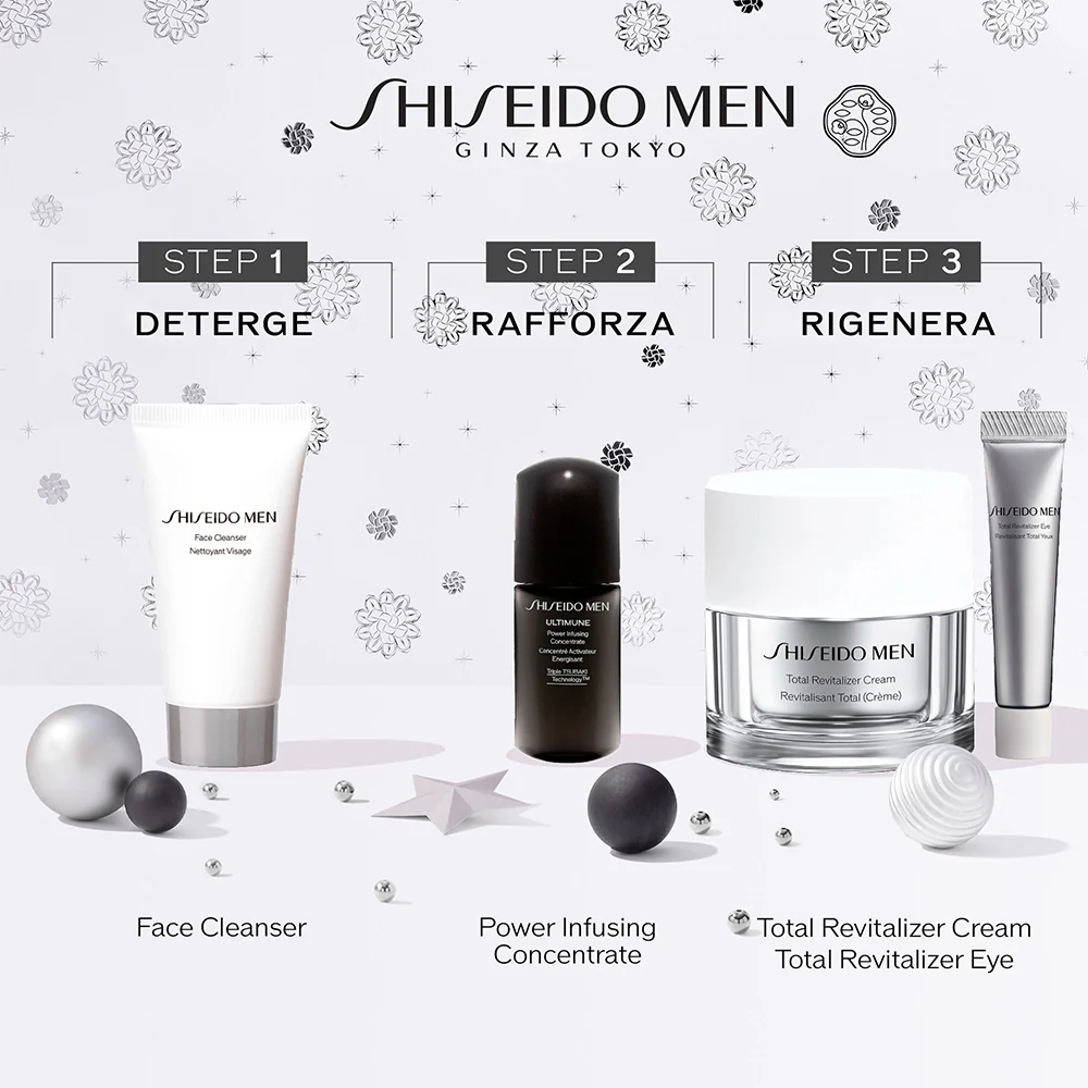 Shiseido Men Total Age Defense Program Holiday Kit Cofanetto Regalo - Image 4
